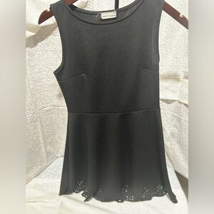 Elegant Black Sleeveless Mini Dress
